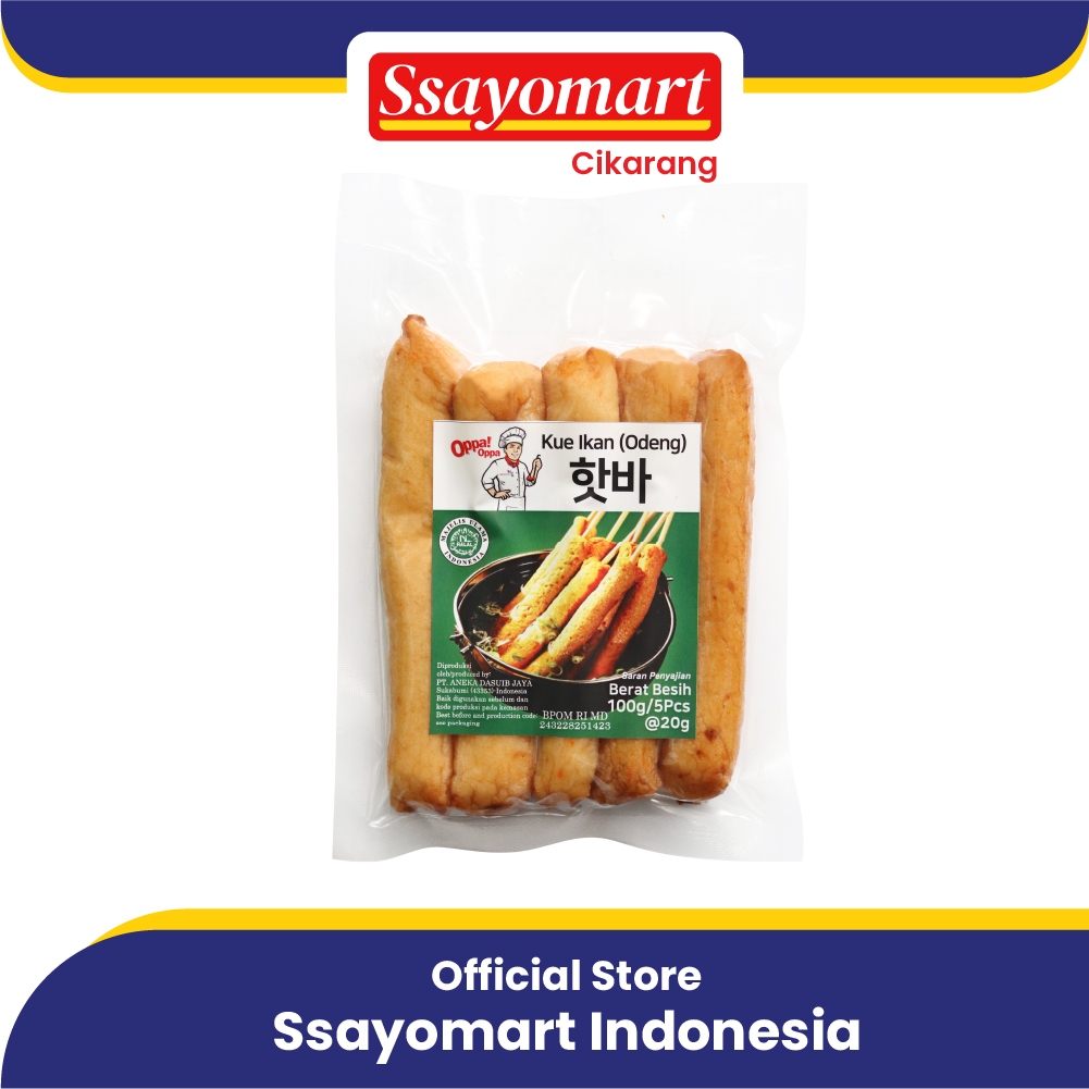 

Oppa Hotbar Odeng Jajan asli Korea 100g/ Odeng Tusuk / Odeng Panjang