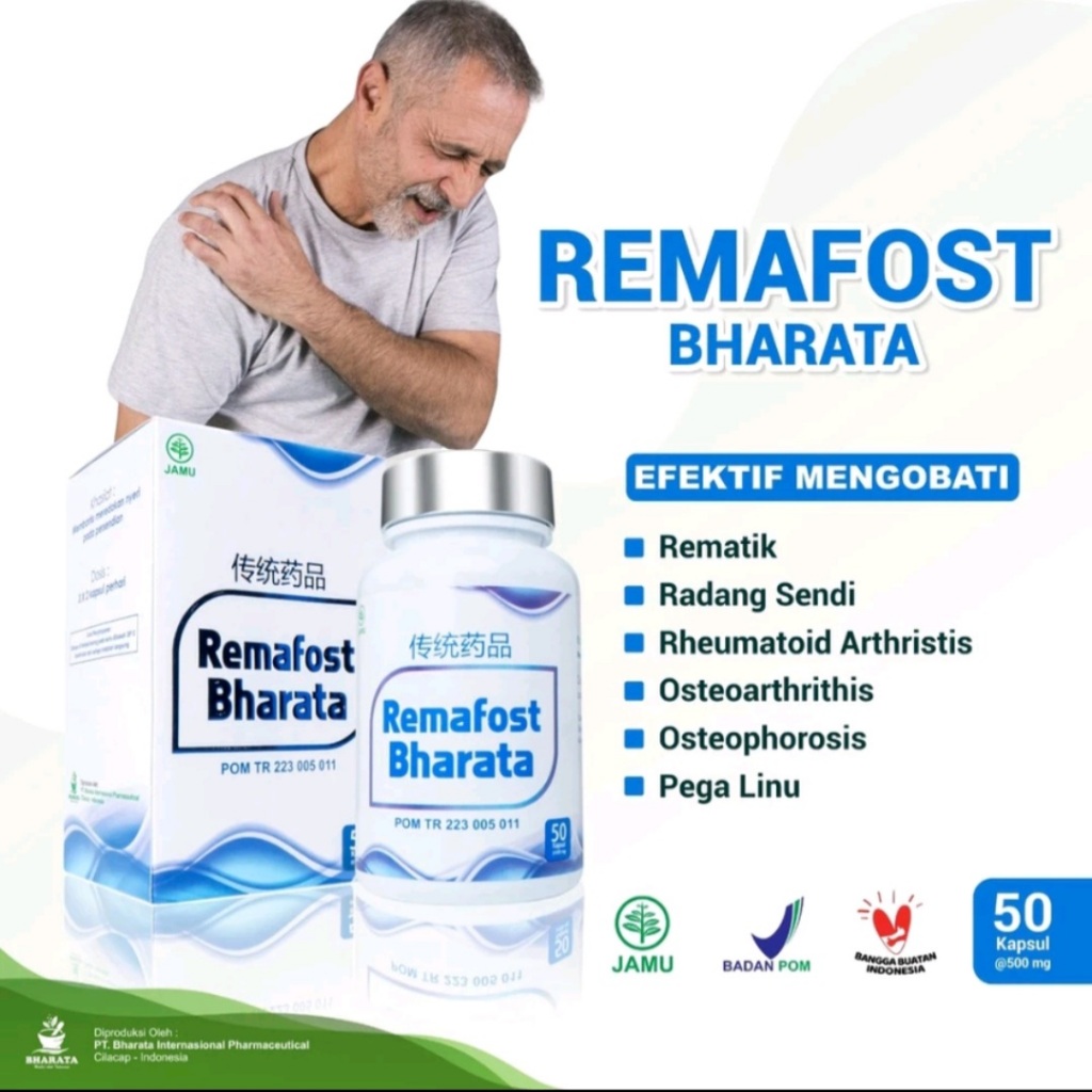 

Obat Rematik Asam Urat Obat Herbal Syaraf Kejepit Paling Ampuh Remafost Bharata 100% Original