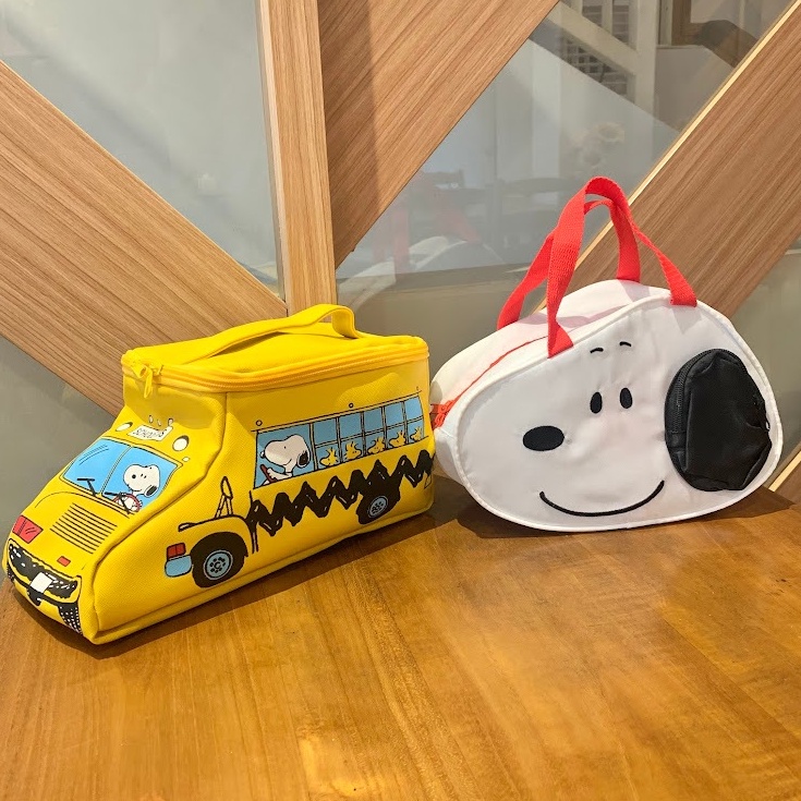 Tas Make Up Serbaguna Snoopy Rumah Bus Kepala Lucu Unik Hadiah Gift KODE N9R9