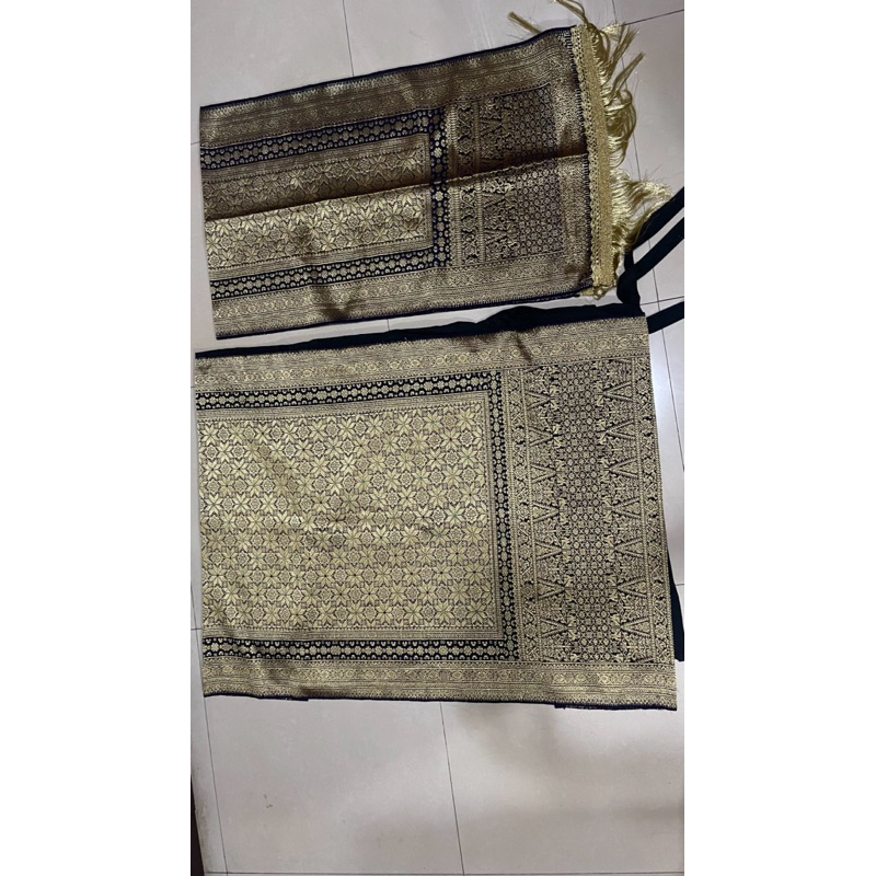 Preloved Songket Palembang - Hitam