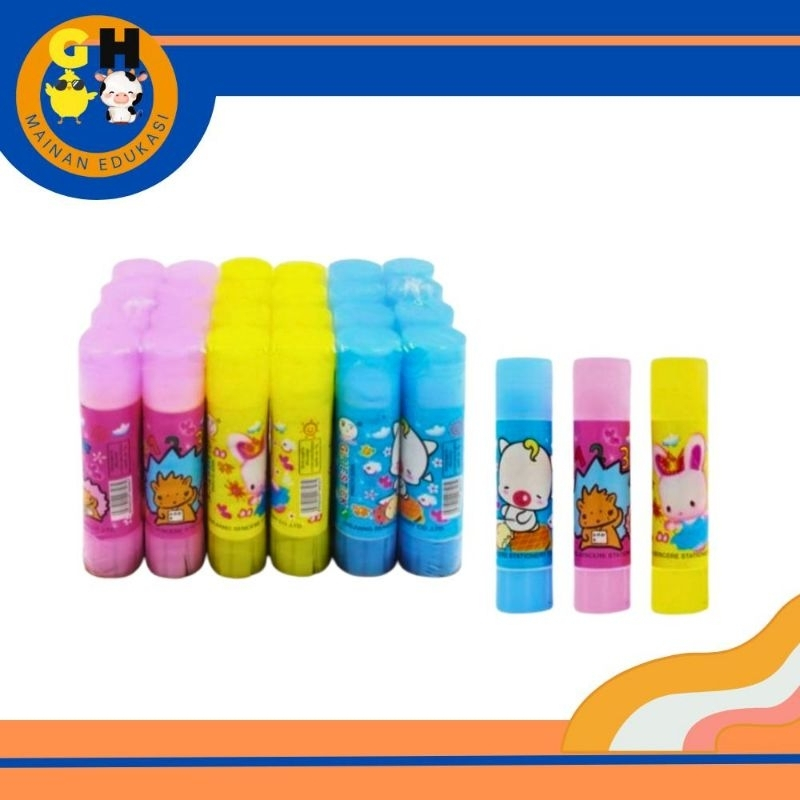 

Lem Kertas Glue Stick Fancy Murah Karakter Lem Putih Batang Motif Kartun