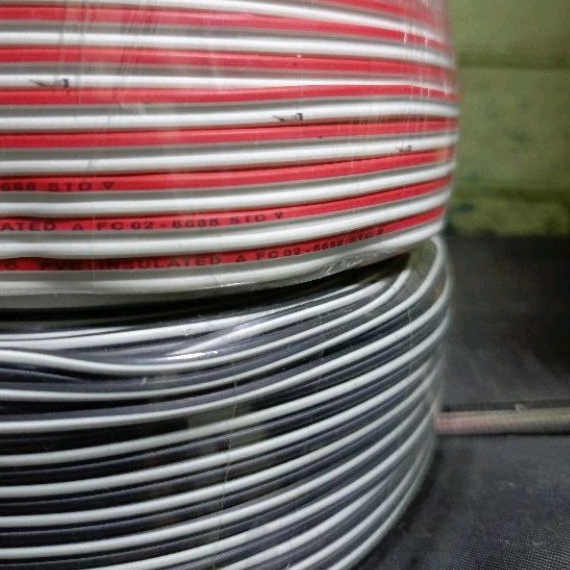 KABEL TR SERABUT PUTIH HITAM 1M e T4V8