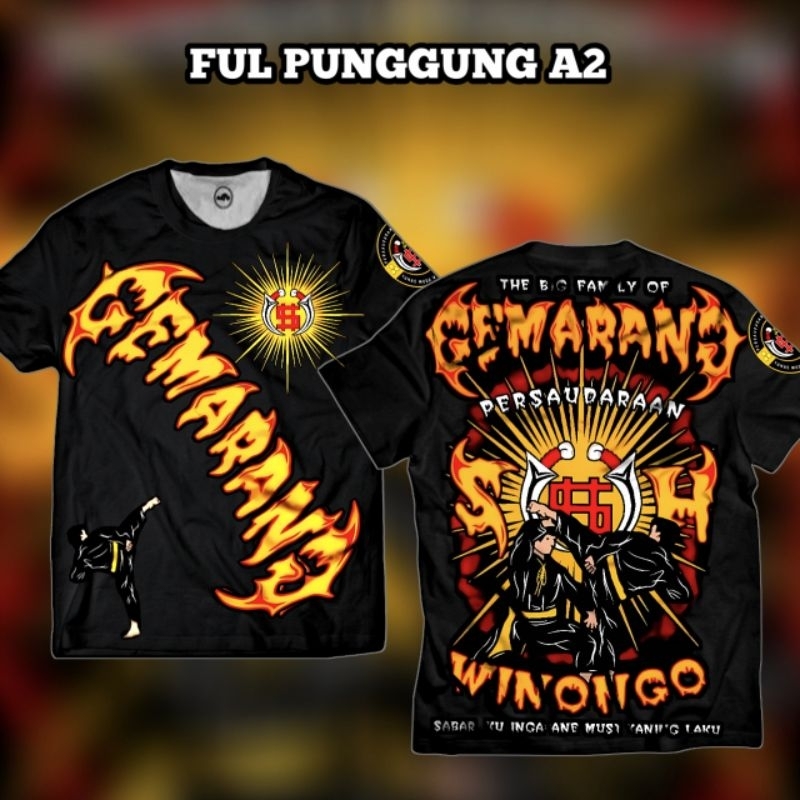 kaos pshw winongo lawasan keren kaos distro desain terbaru Pshw winongo Ful punggung A2