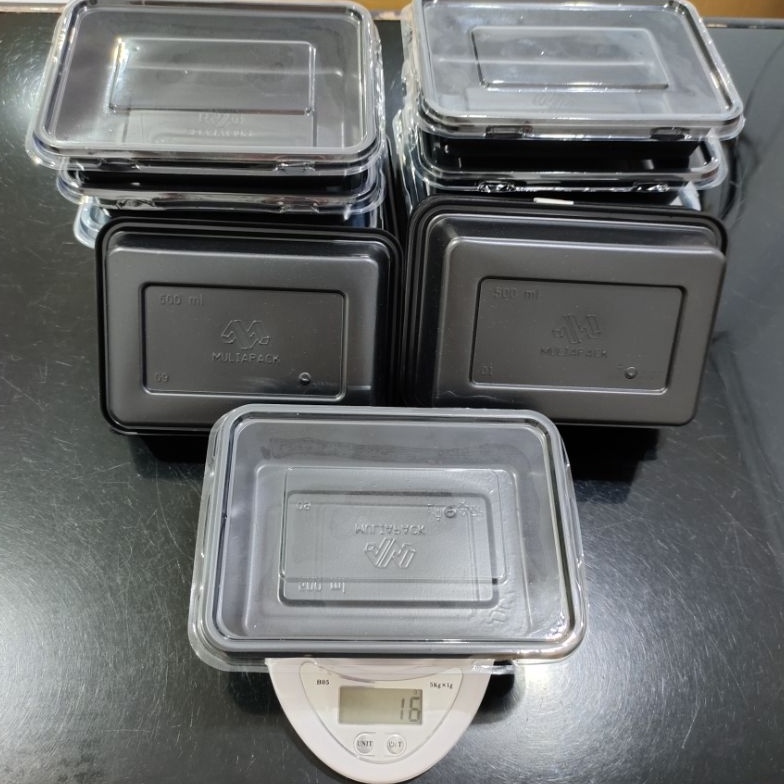 MURRRMERRR Mika Bento Thinwall 5ml Tutup 25pcs  Kotak Makan Plastik Tanpa Sekat