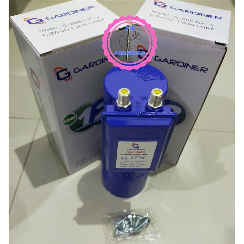 LNB CBAND SINGLE 2 OUTPUT GARDINER RECEIVER PARABOLA c Z3S7