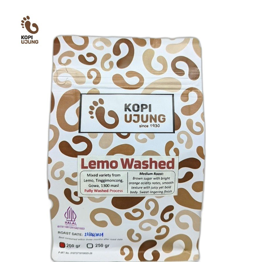 

Kopi Ujung Arabica Gowa Lemo Washed 200gr