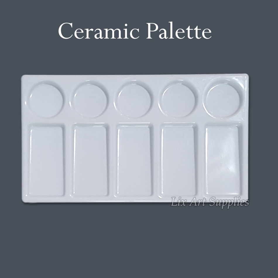 

Palet Keramik Porcelain 11 x 19 cm Palet Lukis Bahan Keramik b W8X7