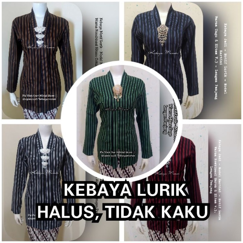 KODE E34H Kebaya Lurik Kebaya Kartini Kebaya Jadi Kebaya Lurik Jadi Kebaya Lurik Baju Adat Jawa Luri