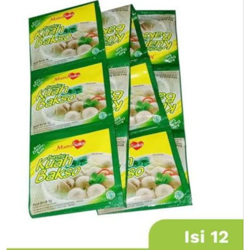 

MAMASUKA BUMBU KUAH BAKSO 1 RENCENG ISI 12 SACHET