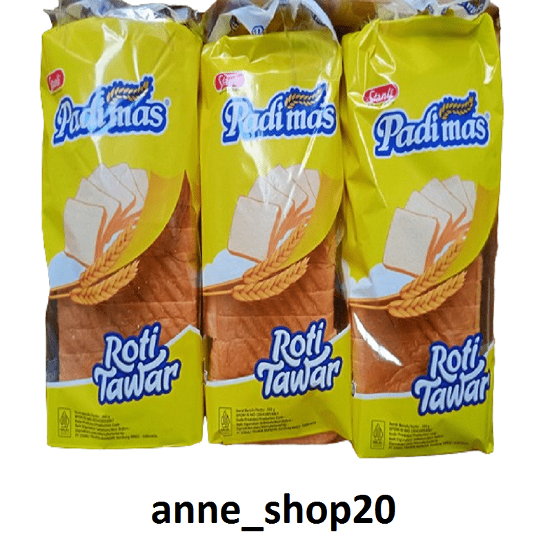 

Roti TAWAR Padimas (Paket 3 Bag) Paking Dus