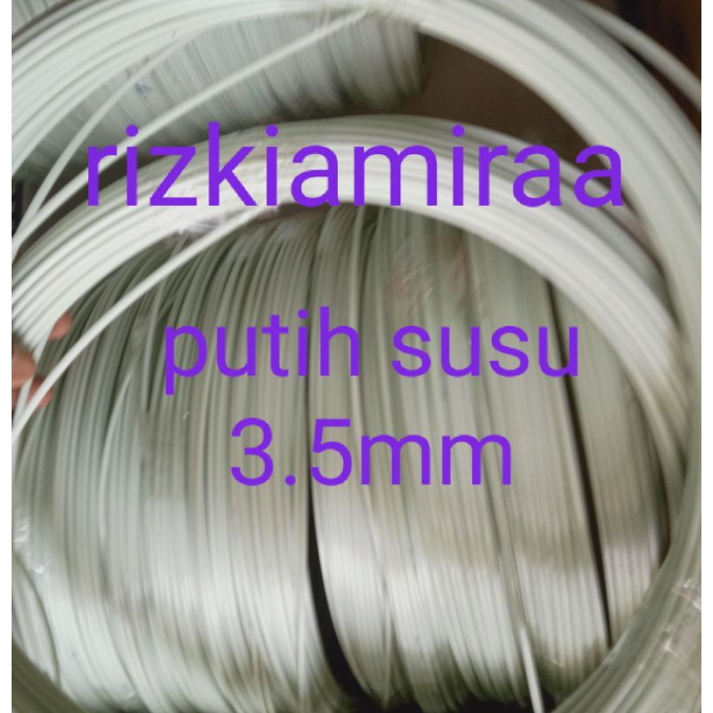 ruji jeruji fiber putih susu 3.5mm pulrol 1kg