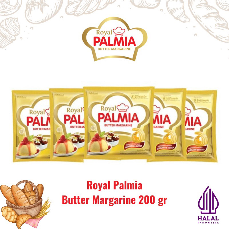 

royal palmia butter margarin 200 gr