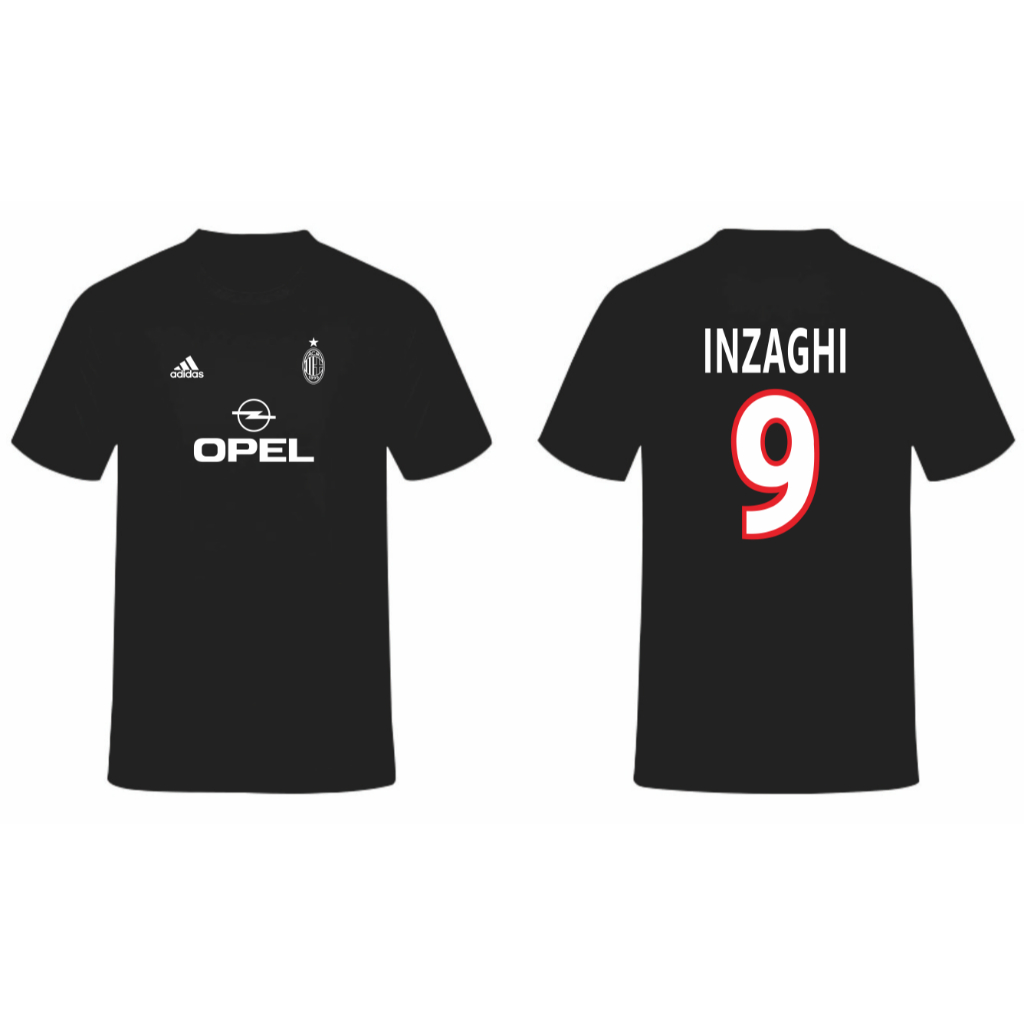 T-SHIRT KAOS AC MILAN 2001-2002 INZAGHI