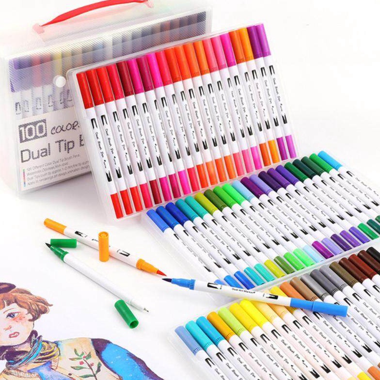 

Slayershop Dual Tip Pulpen Sikat 244861Warna Sketsa Menggambar Manga Dual Head spidol Warna Air Pena untuk Menggambar Animasi Mewarnai Books Desain Perlengkapan Seni j O4E6