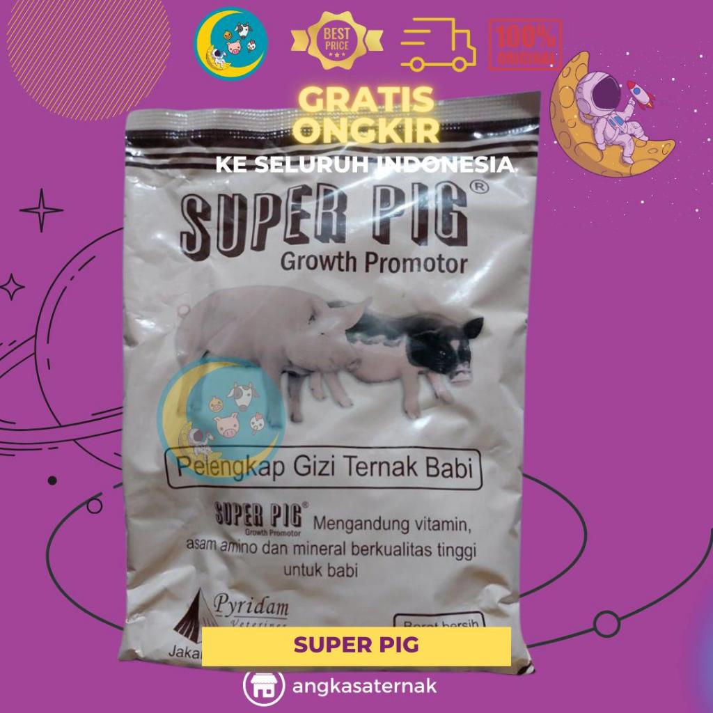 SUPER PIG 500 GRAM PREMIUM - Premix Babi Suplemen Vitamin Penggemuk Babi