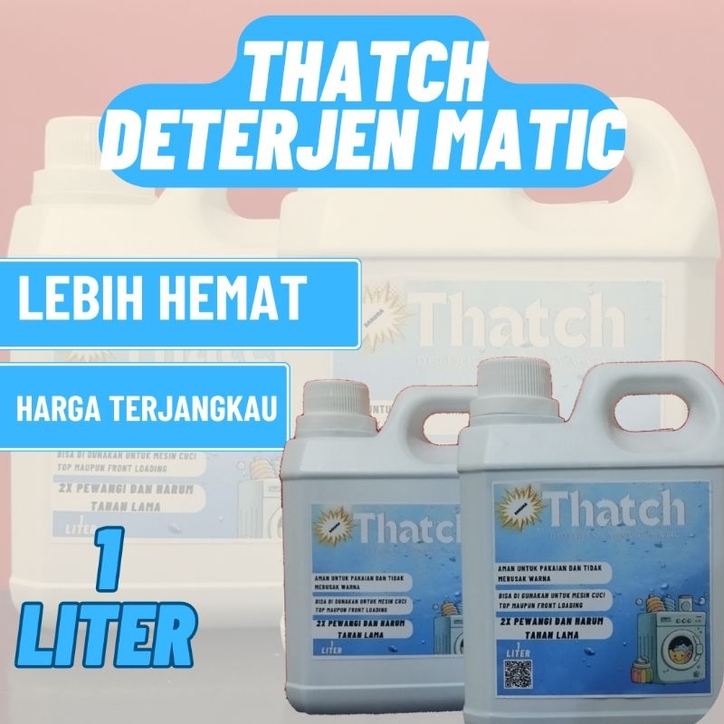 Thatch sabun Laundry 2x Pewangi Kemasan 1 liter