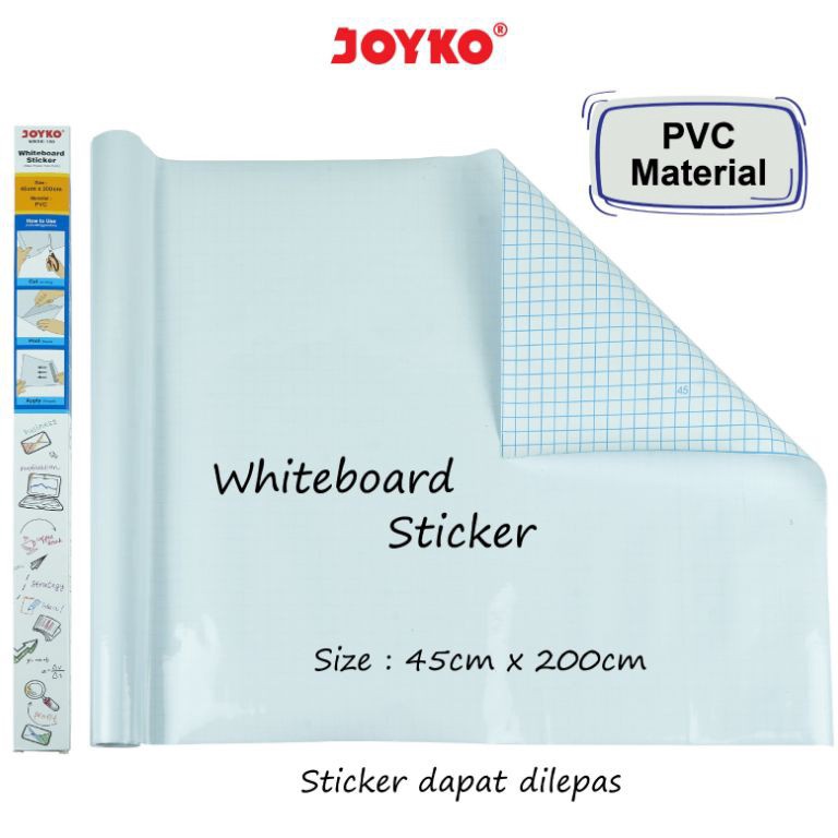 

Stiker Papan Tulis Putih Whiteboard Sticker Joyko WBSK15 r E4T6