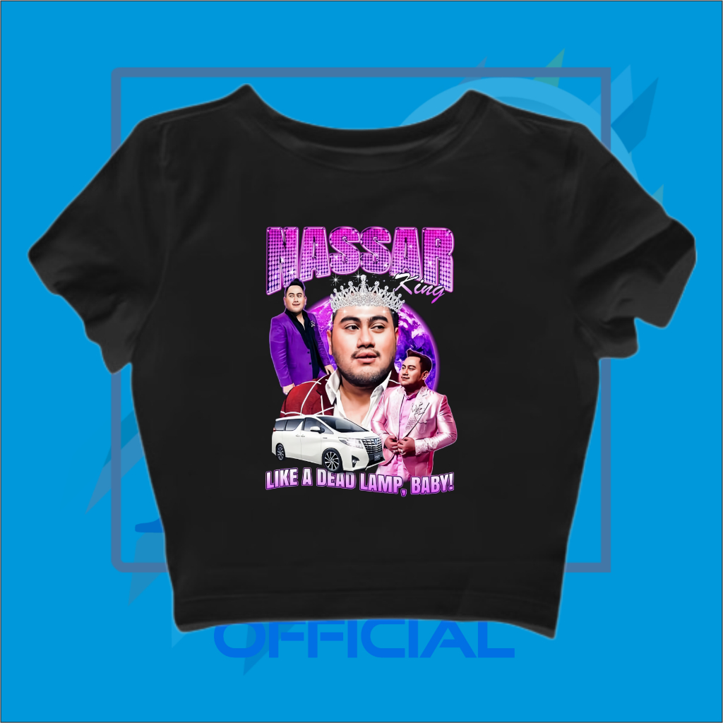 CROP TOP KING NASSAR | CROP TEE NASSAR OPPA - KING NASSAR PINK | BAND METAL MUSIK ROCK | GRUNGE | CR