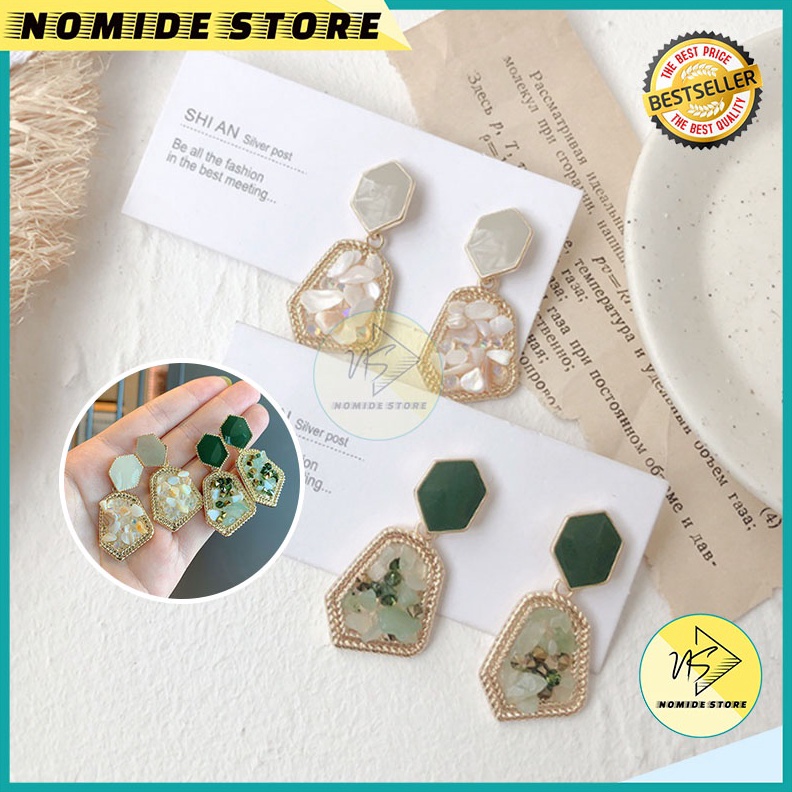 EKSTRA PROMO ANTING KOREA WANITA ANAK PEREMPUAN ANTING ANTI KARAT ELEGANT GIWANG ANTING TUSUK MOTIF 