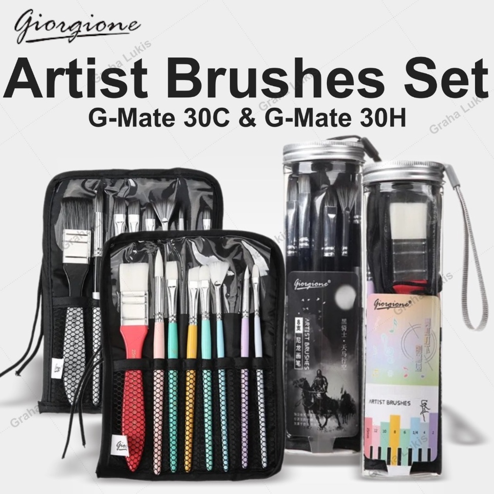 

Giorgione Artist Brushes Set GMate 3C GMate 3H Kuas Set u R5C2