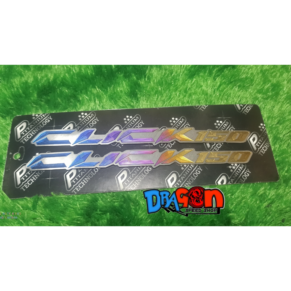 Logo Emblem Titanium Honda Vario 125 150 160 Click Original Vietnam 1 Set/ Sepasang