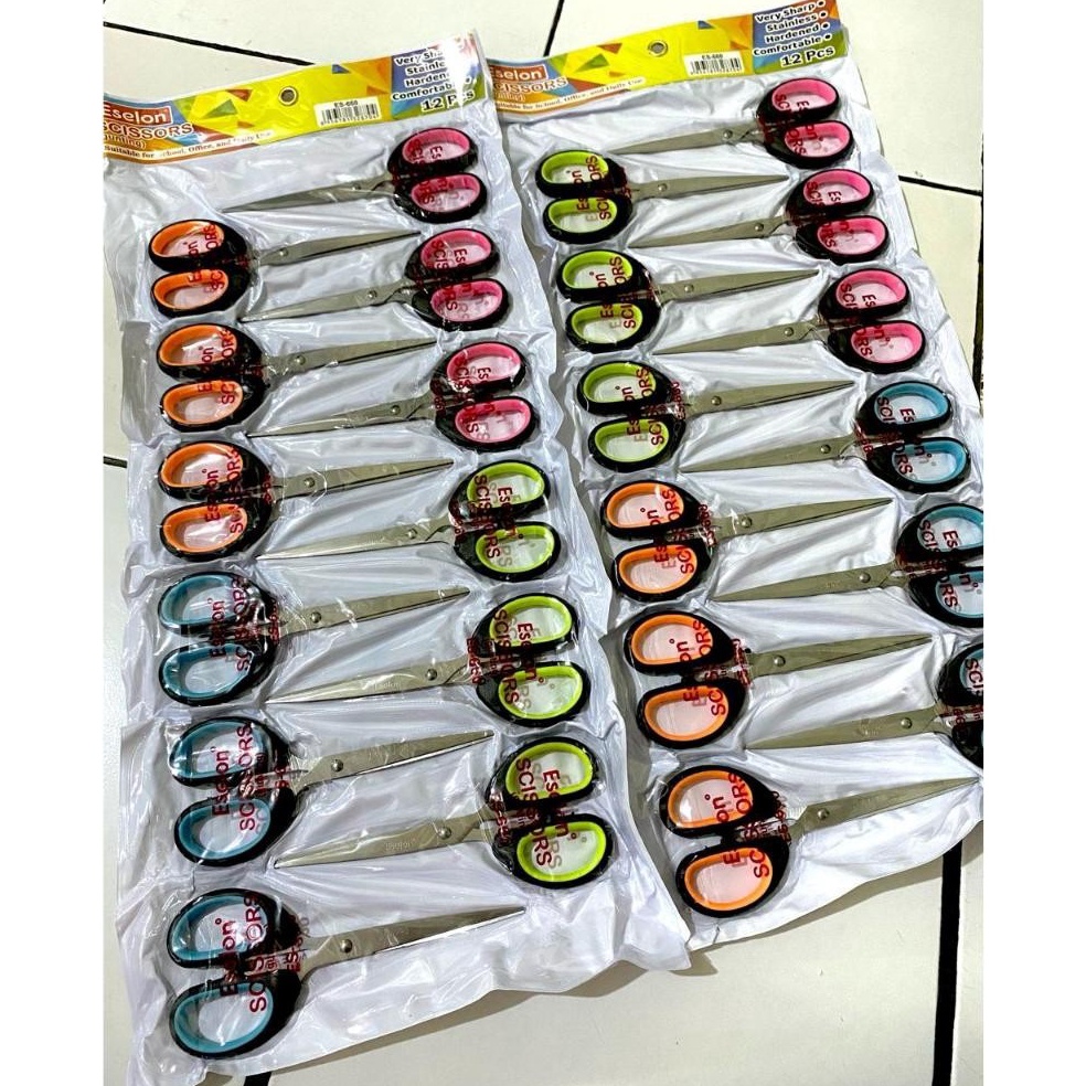 

12 Pcs 1 Renteng Gunting OVAL Eselon ES66 e Q8R5