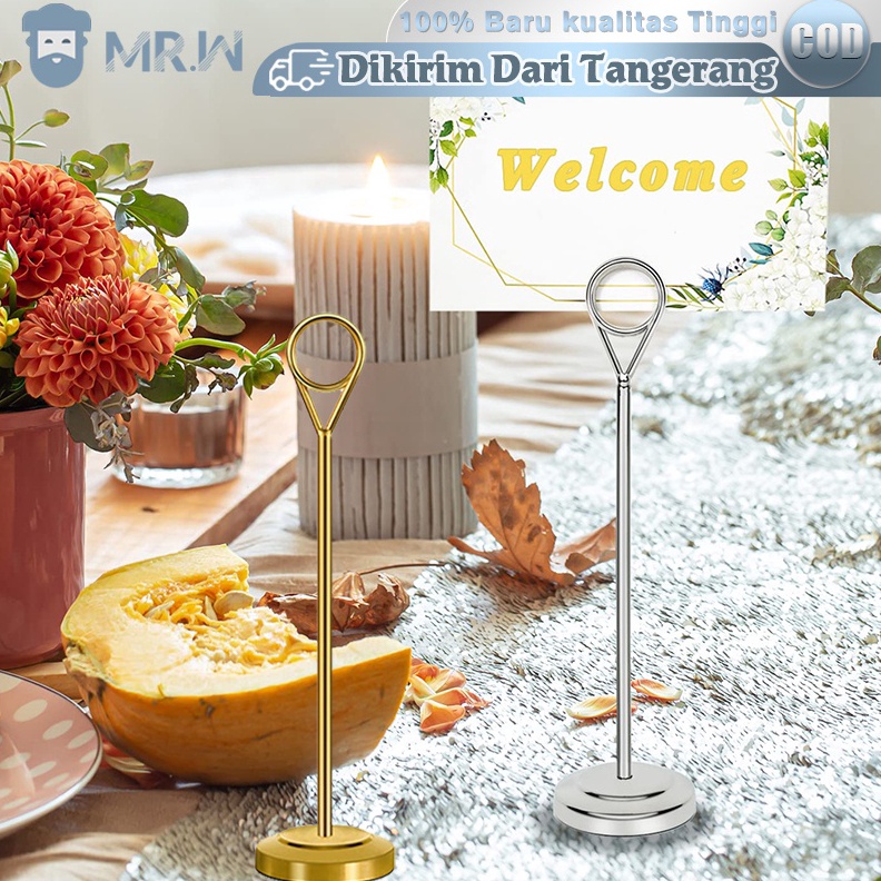 

Stainless Tiang Nomor MejaMenu StandTable Number Holder StandTatakan Holder Foto Price Tag o F1Z9