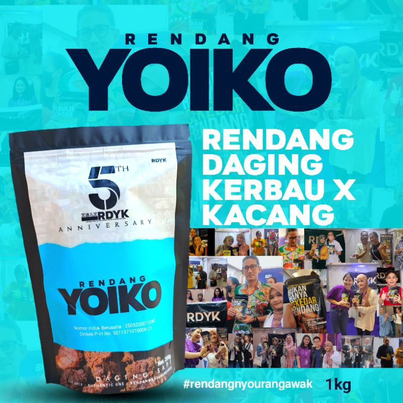 

1Kg (24 POTONG) RENDANG YOIKO DAGING KERBAU X KACANG ASLI PADANG