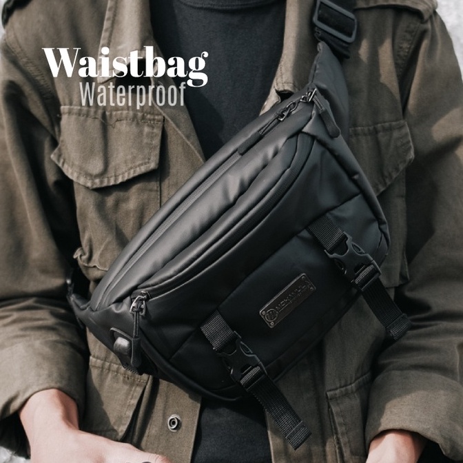 KODE K28R Waistbag Pria Waterproof Tas Pinggang Original  Yakut Mokamula
