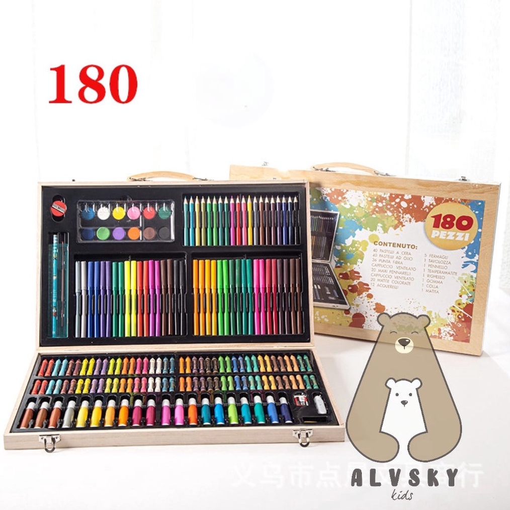 

ART FULL SET 18 PCS KRAYON MENGGAMBAR MEWARNAI ANAK PENSIL WARNA PERLENGKAPAN q P5Z6