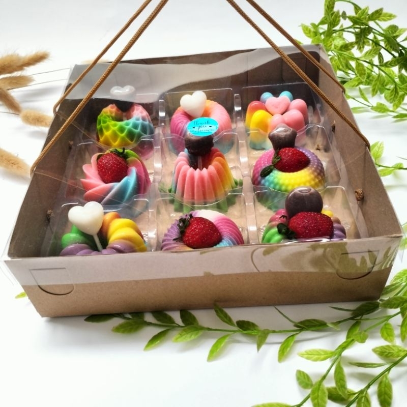 

Hampers puding rainbow sekat 9