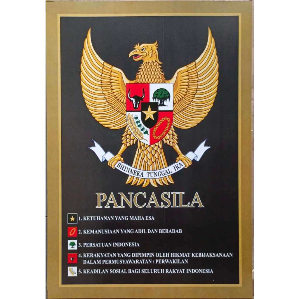 POSTER GARUDA PANCASILA UKURAN 10RS (25X35)CM / POSTER GARUDA / GARUDA PANCASILA