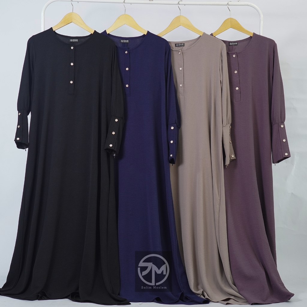 Salim Moslem - Inara Dress // Gamis Dewasa Abaya Crinkle Premium