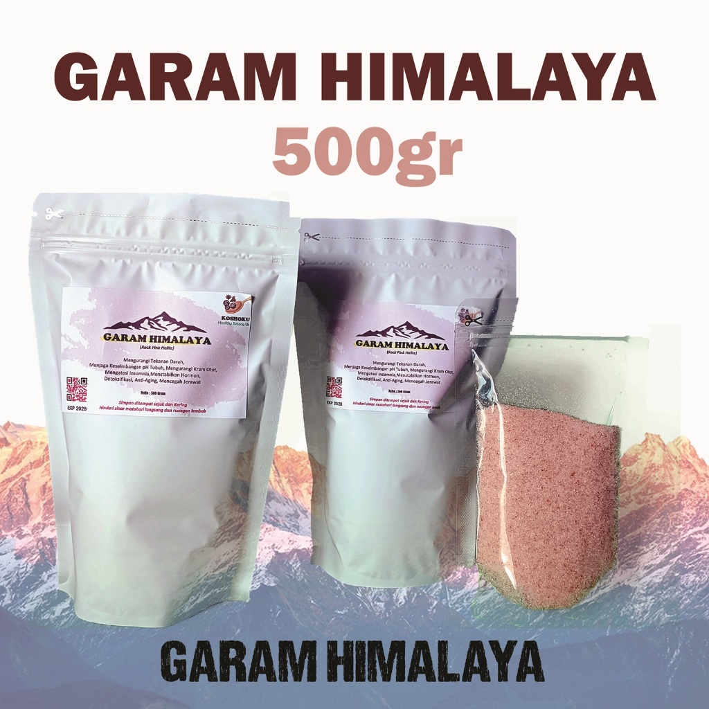 

Garam Himalaya Original 500 Gram Organik. Pink Himalayan Salt