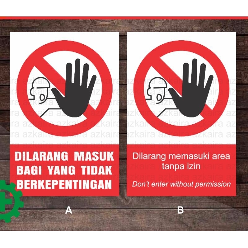 

Sticker Stiker Dilarang Masuk Bagi Yang Tidak Berkepentingan