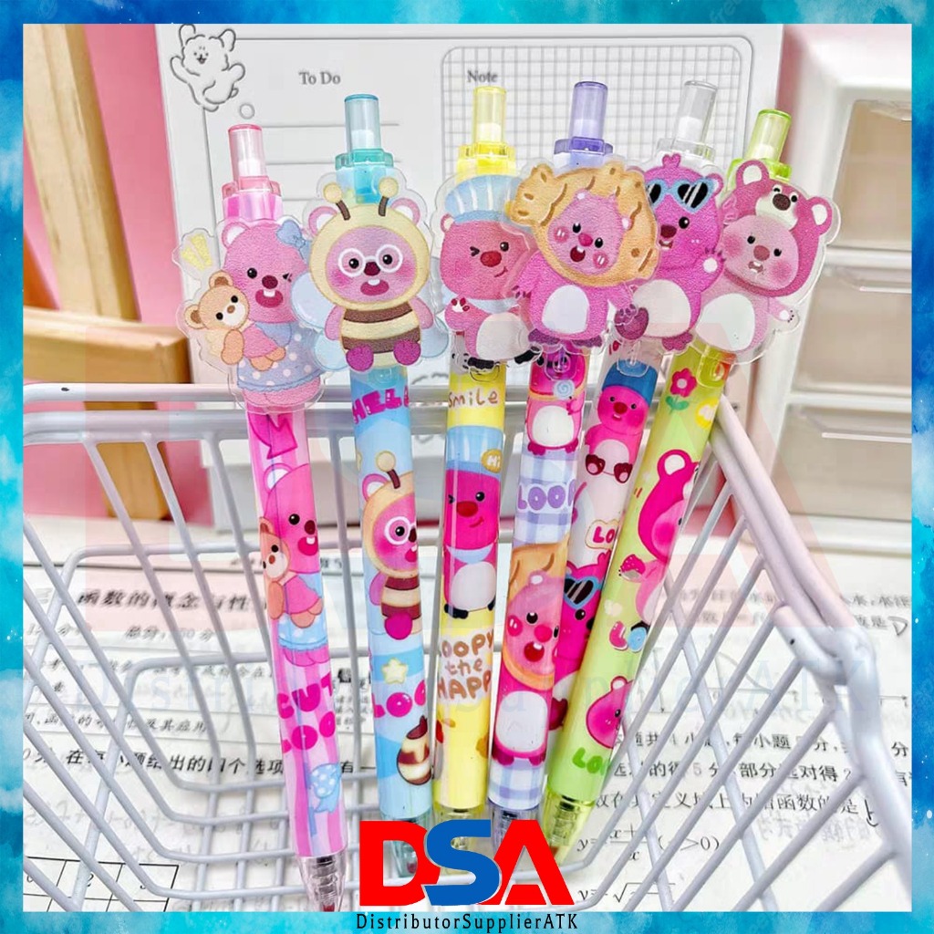 

PULPEN GEL 0,5 AKRILIK PREMIUM PEN MOTIF LUPPY CUTE TERBARU PEN GEL