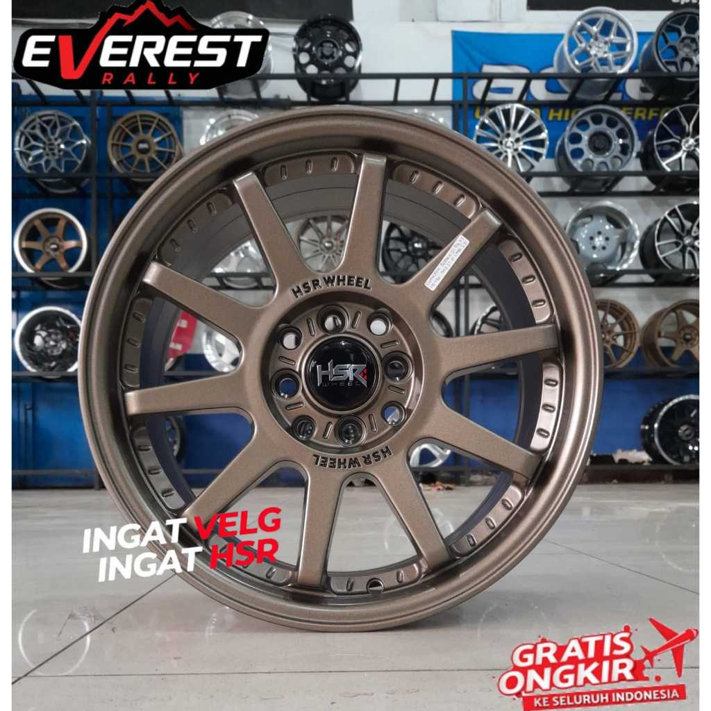 VELG RACING UNTUK MOBILIO HSR GYMKANA BOROKO TERMURAH RING 16 LEBAR  7 WARNA SEMI MATT BRONZE
