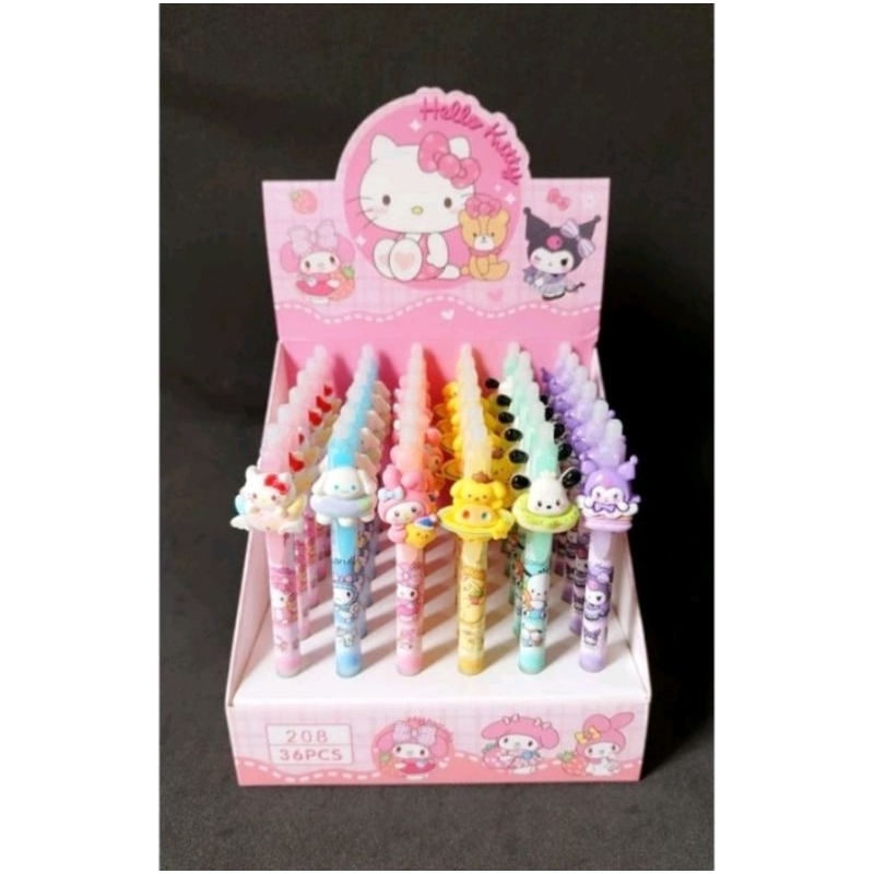 

Pulpen Cetek Sanrio Pulpen Karakter Kuromi Cinamoroll Melody Hello Kitty