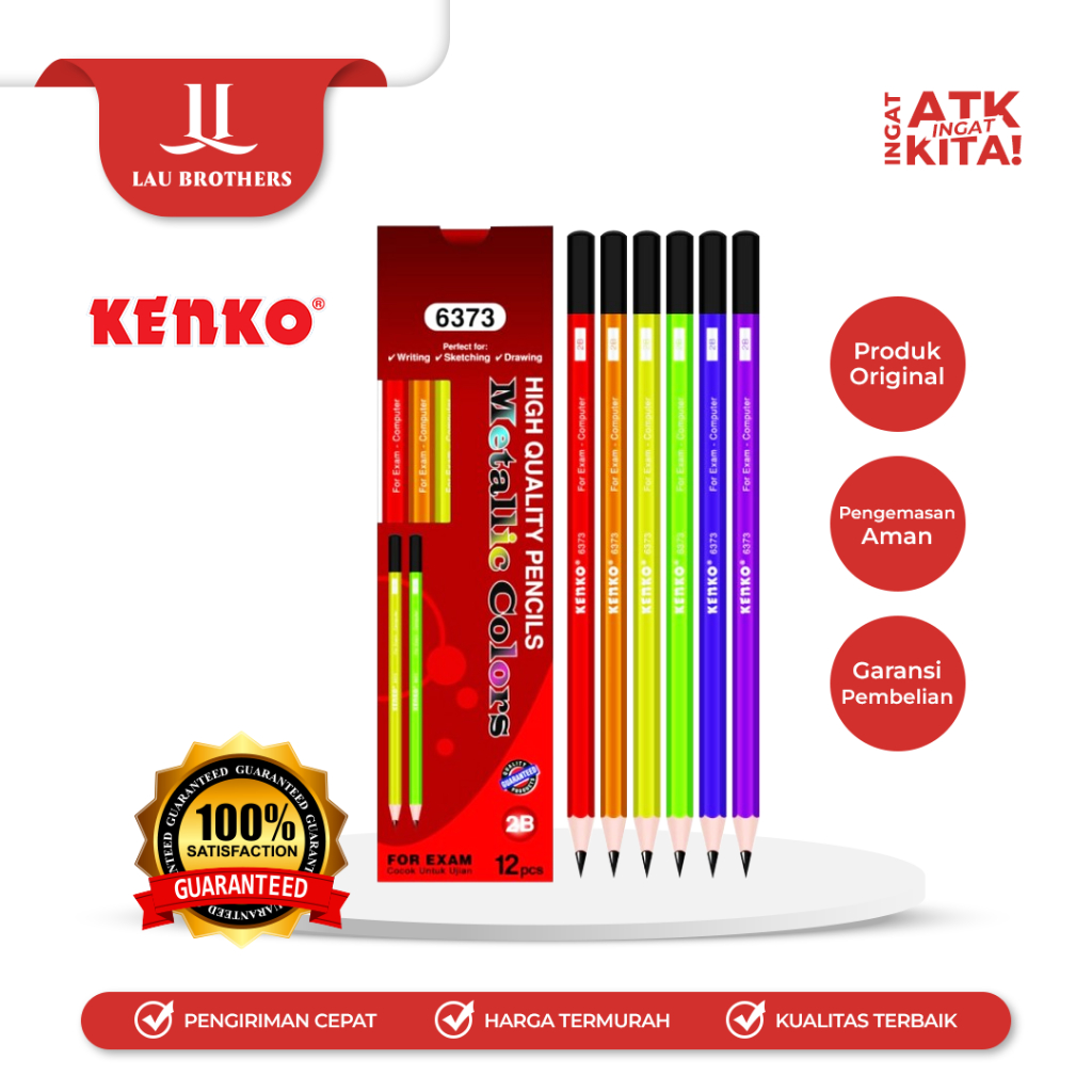 

KENKO PENSIL 2B-6373 METALIC (1LSN/ 12PCS)