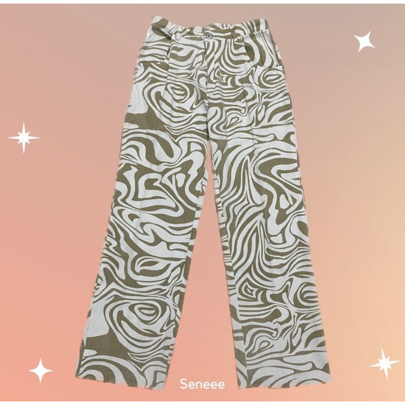 y2k jeans zebra pants