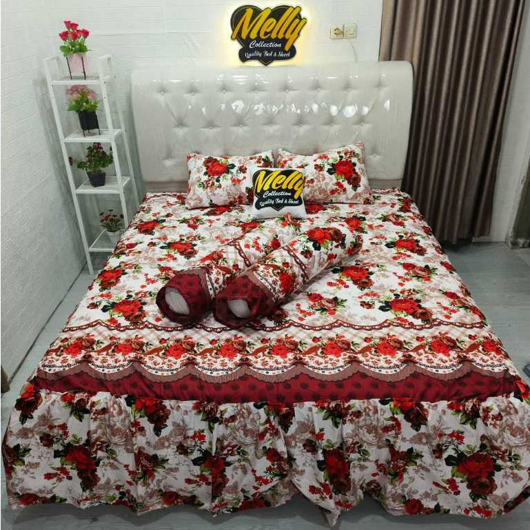COD (BAYAR DI TEMPAT) SEPEREI HOMEMADE MOTIF NOVITA / SPREI RUMBAI UKURAN 160X200X40, 160X200X60, 18