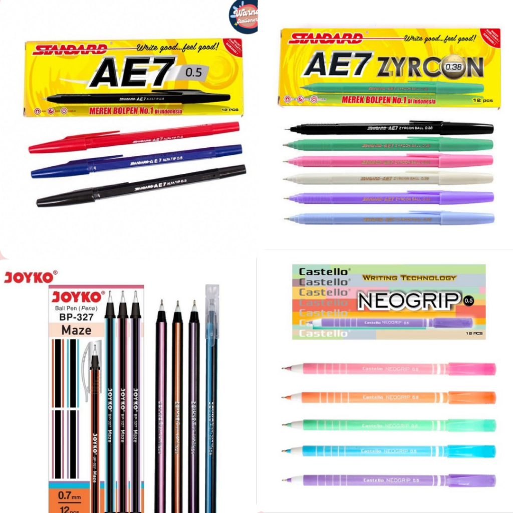 

ATK : Bolpoin Pack Zuixua - X Data - Standart - Kenko - Joyko /@Pack (12 Pcs)