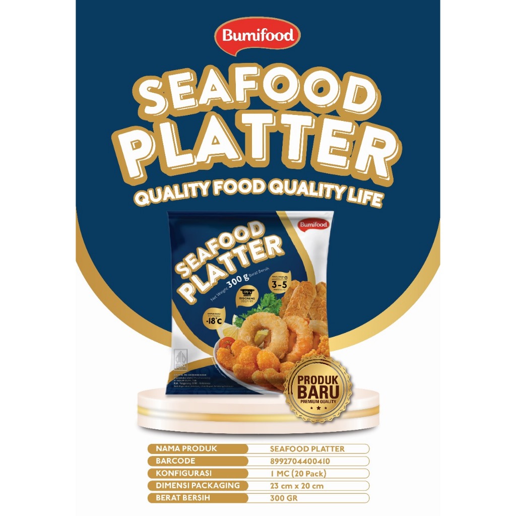 

Bumifood Seafood Platter 300gr | Seafood Platter Bumifood