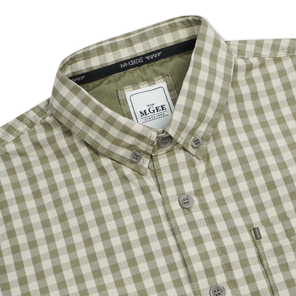 Kemeja Original MGEE - Kemeja Kerja Lengan Panjang Original MGEE Texas CKKR 026 Light Olive