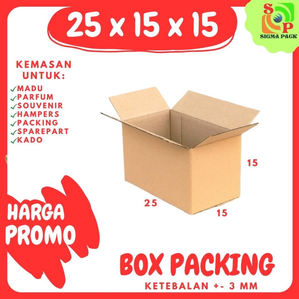 

Kardus 25x15x15 Box Packing A1 Karton Dus Jamu Kotak Olshop Kemasan Souvenir Sparepart Obat Madu Mainan