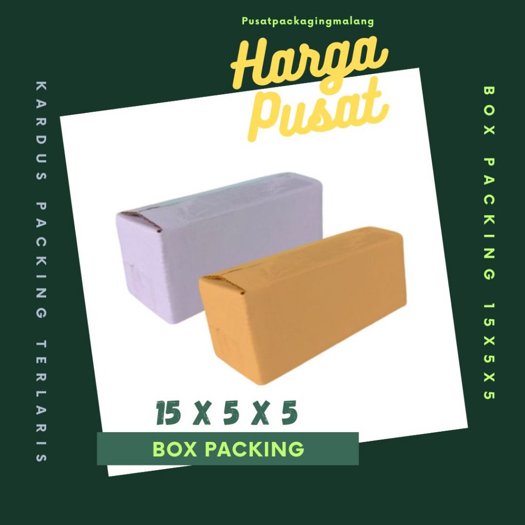 

Karton 15x5x5 Kardus A1 Packing Dus Kotak Kemasan Box Aksesoris Souvenir Sparepart Obat Madu