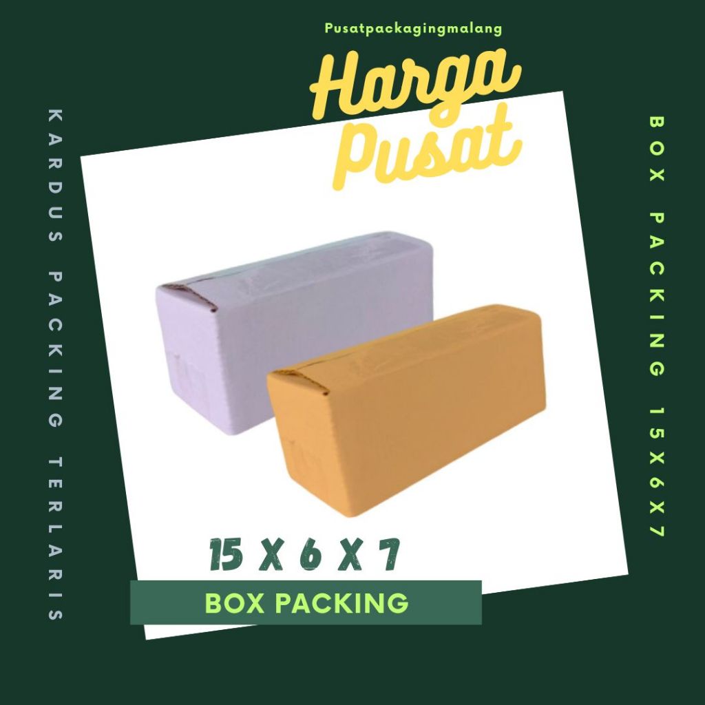 

Karton 15x6x7 Kardus A1 Packing Dus Kotak Kemasan Box Aksesoris Souvenir Sparepart Obat Madu