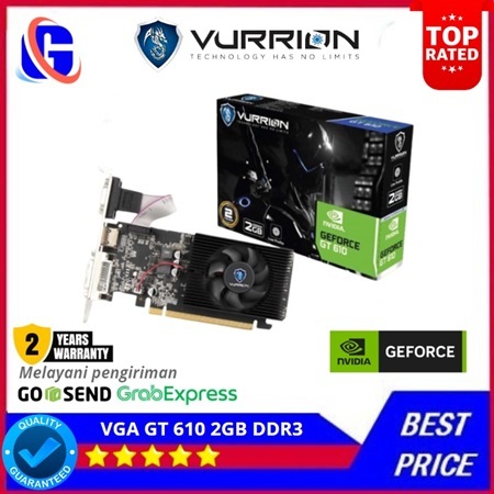 VGA VURRION GT 610 2GB DDR3 64Bit GAMING VGA