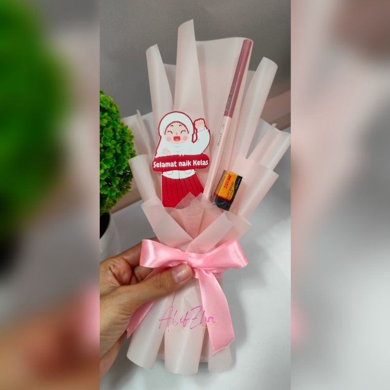 AlifZha - Buket alat tulis mini / Buket wisuda Anak TK /Buket Wisuda Anak SD