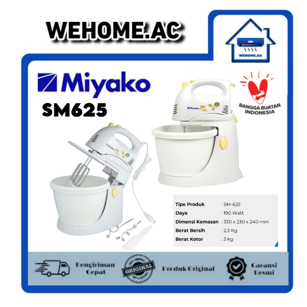 Mixer Miyako SM 625 Hand Mixer Miyako Mikser Duduk Miyako